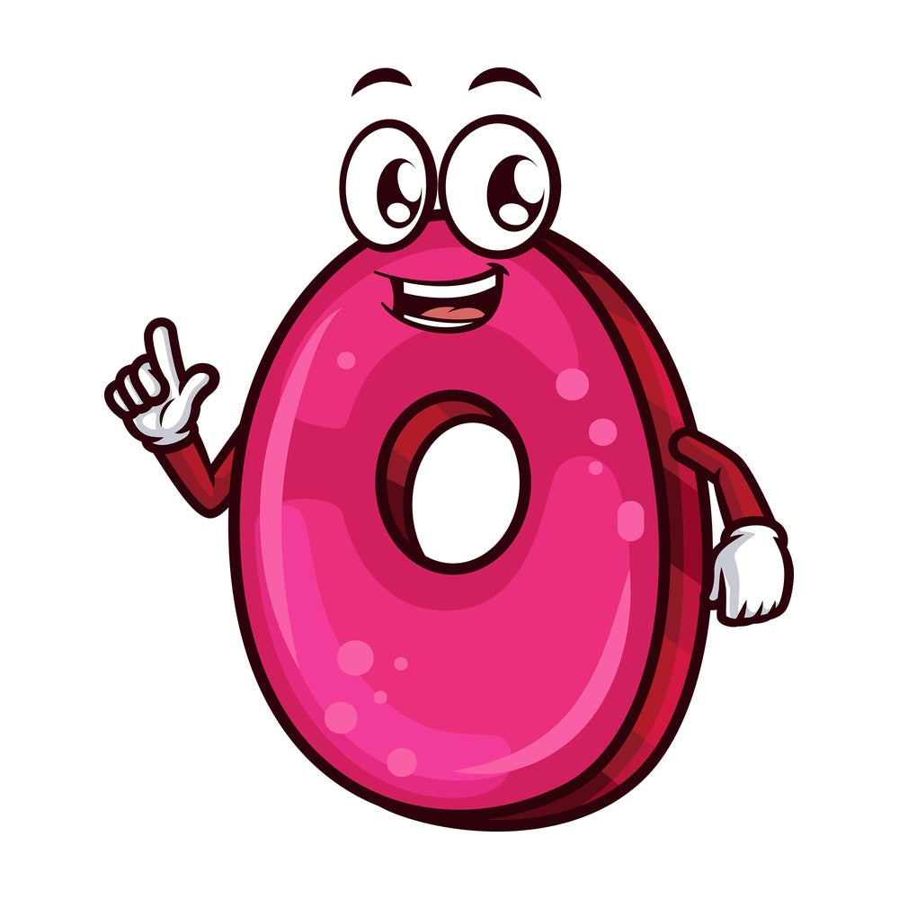 Cartoon letter o. PNG - JPG and vector EPS file formats (infinitely scalable). Image isolated on transparent background.