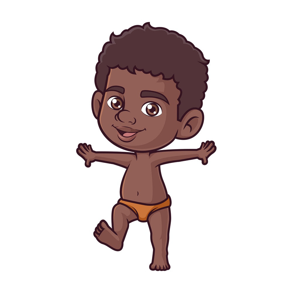 Little boy bushman. PNG - JPG and vector EPS (infinitely scalable).
