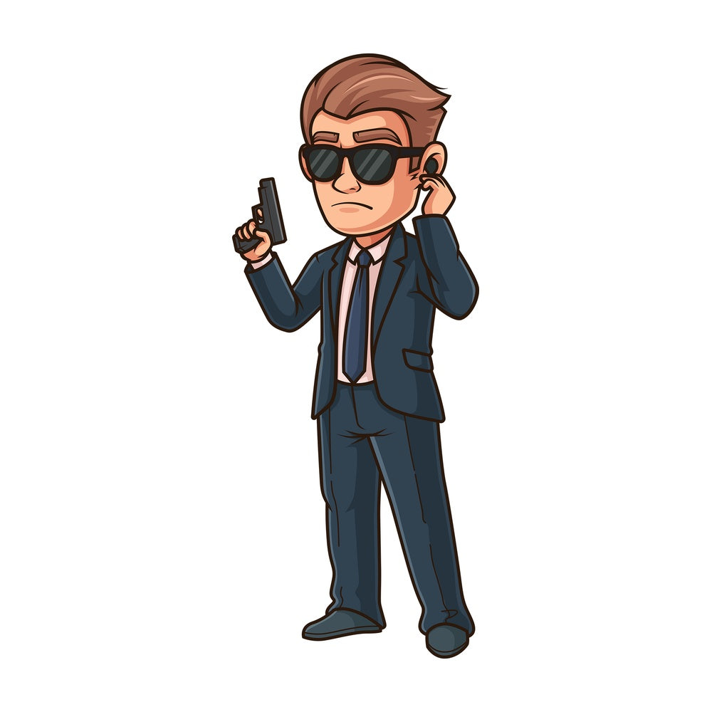Special agent on radio. PNG - JPG and vector EPS (infinitely scalable).