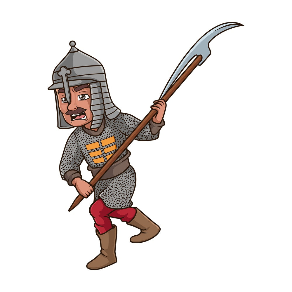 Ottoman turk pikeman. PNG - JPG and vector EPS (infinitely scalable).