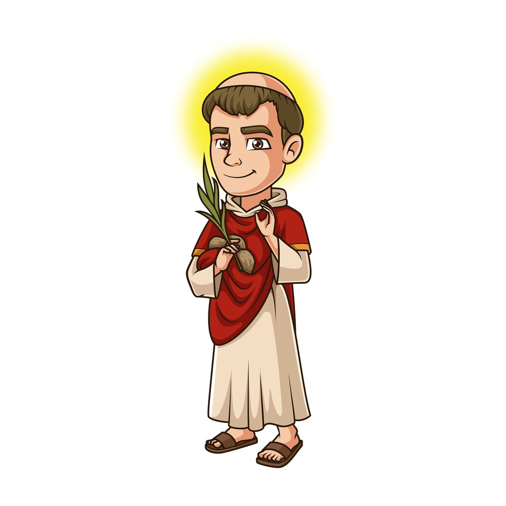 Saint stephen the protomartyr. PNG - JPG and vector EPS file formats (infinitely scalable). Image isolated on transparent background.