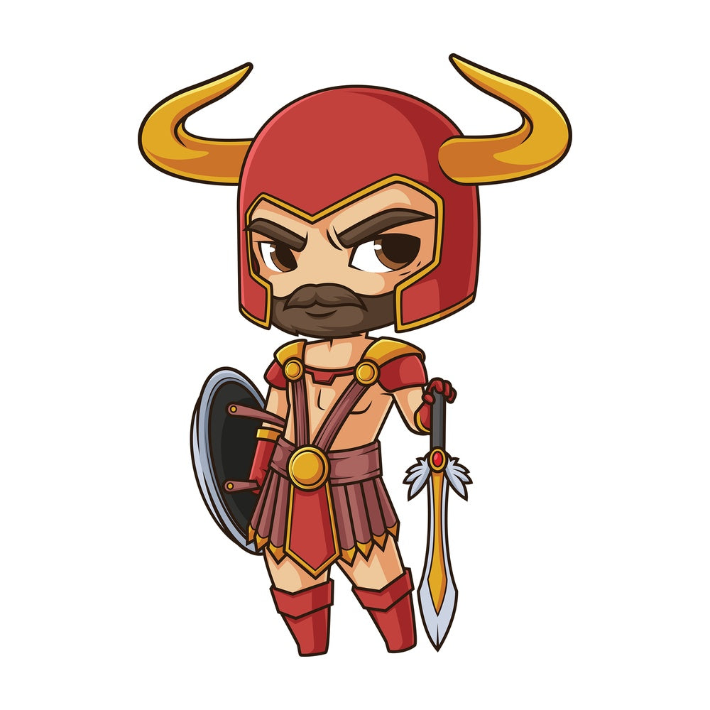 Chibi god heimdall. PNG - JPG and vector EPS file formats (infinitely scalable). Image isolated on transparent background.