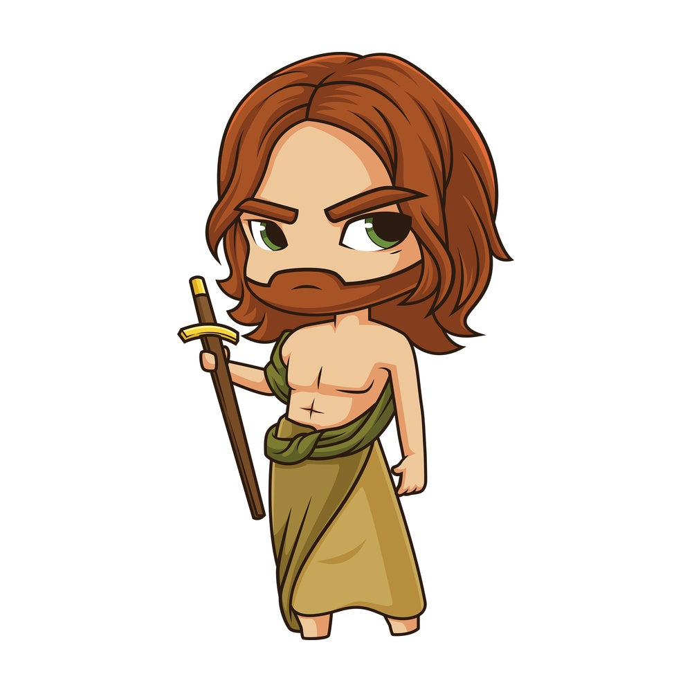 Chibi god freyr. PNG - JPG and vector EPS file formats (infinitely scalable). Image isolated on transparent background.