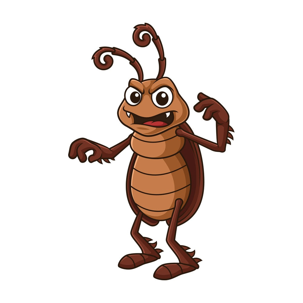Scary cockroach. PNG - JPG and vector EPS file formats (infinitely scalable). Image isolated on transparent background.