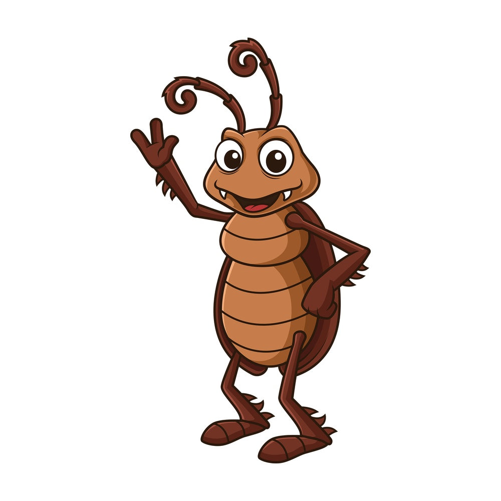 Happy cockroach. PNG - JPG and vector EPS file formats (infinitely scalable). Image isolated on transparent background.