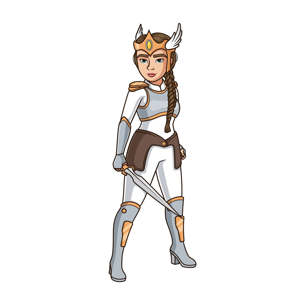Valkyrie with sword. PNG - JPG and vector EPS (infinitely scalable).