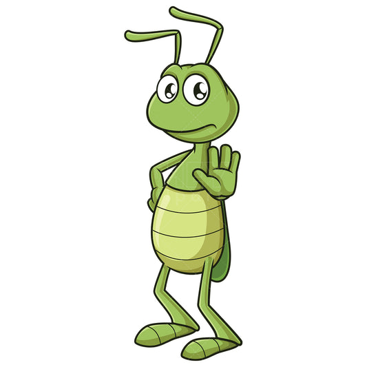 Royalty-free stock vector illustration of a cricket stop gesture.