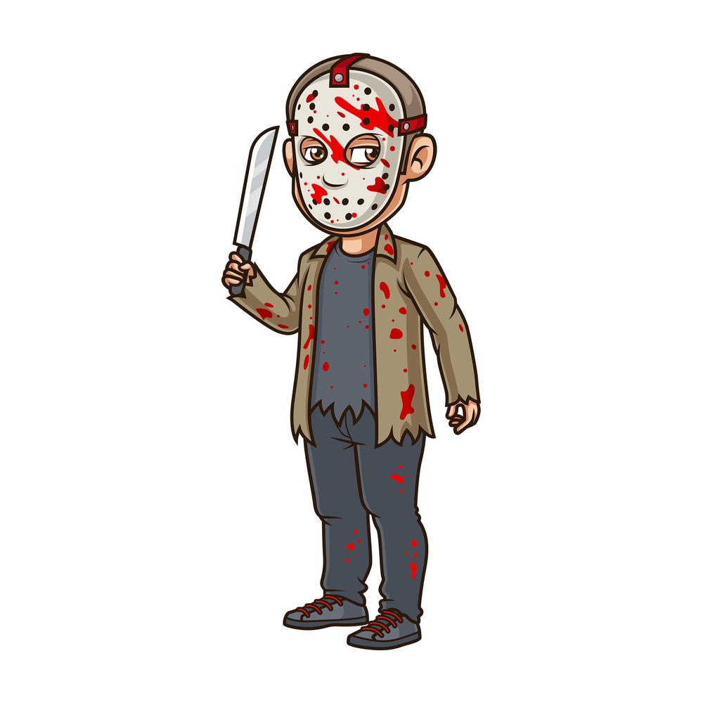 Man serial killer costume. PNG - JPG and vector EPS (infinitely scalable).