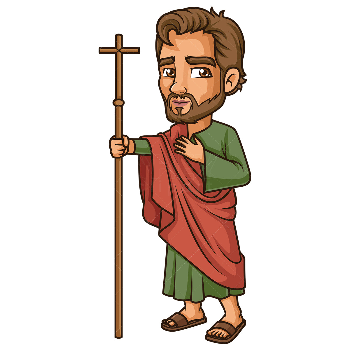 Royalty-free stock vector illustration of Philip The Apostle.