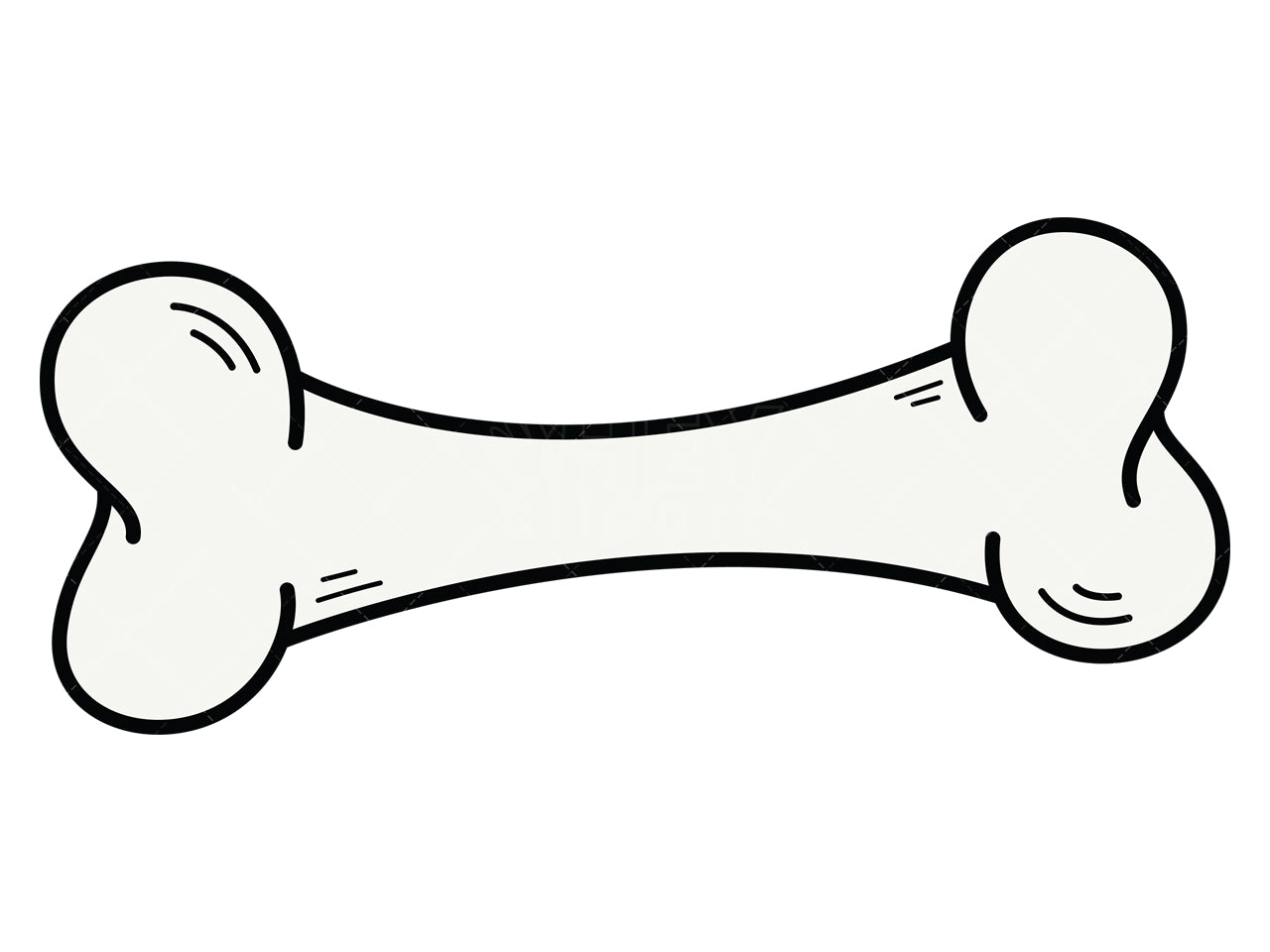 Royalty-free vector illustration of a dog chew bone.