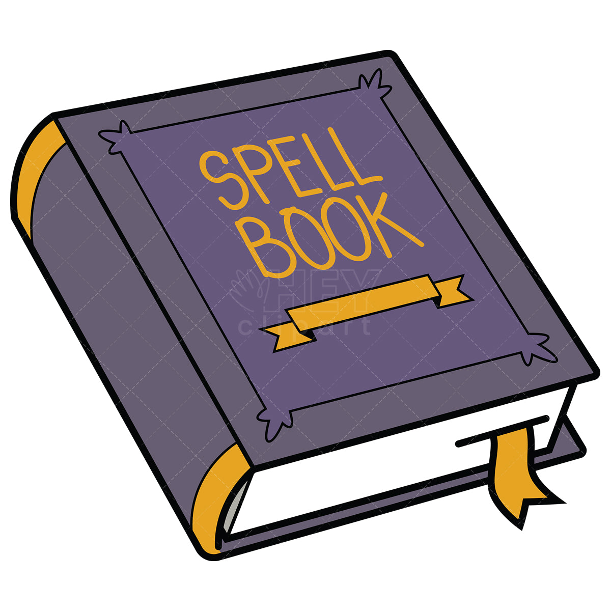 Royalty-free vector illustration of a spell book.