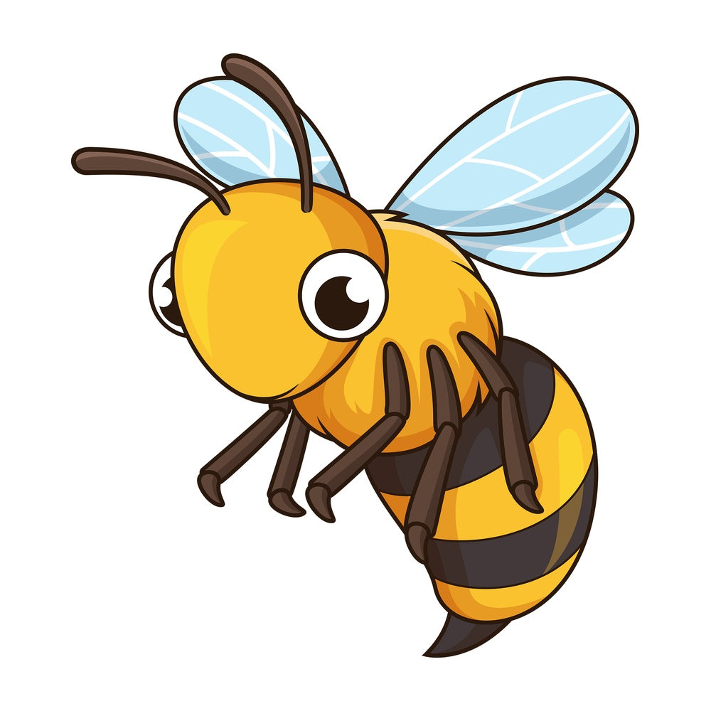 Cute wasp. PNG - JPG and vector EPS file formats (infinitely scalable). Image isolated on transparent background.