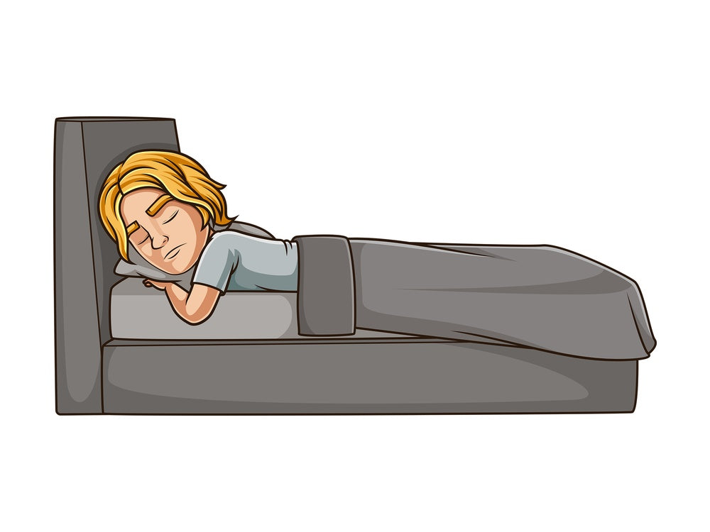 Side view man sleeping. PNG - JPG and vector EPS (infinitely scalable).