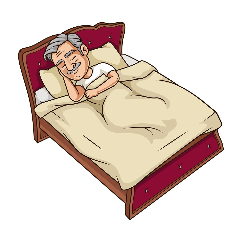 Old man sleeping. PNG - JPG and vector EPS (infinitely scalable).
