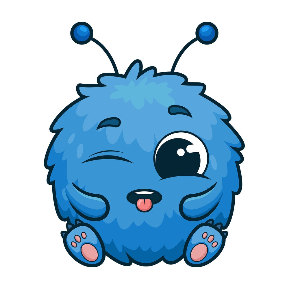 Cute monster silliness. PNG - JPG and vector EPS (infinitely scalable).
