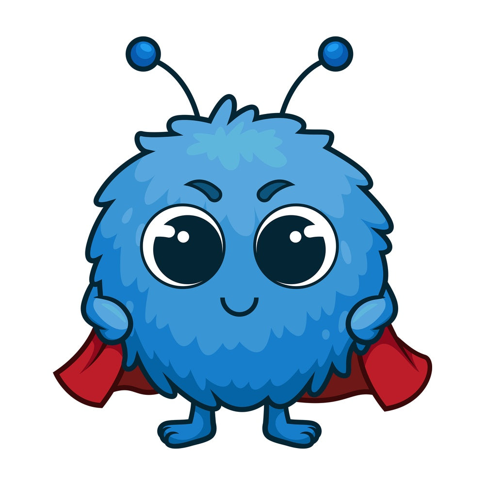 Cute monster courage. PNG - JPG and vector EPS (infinitely scalable).