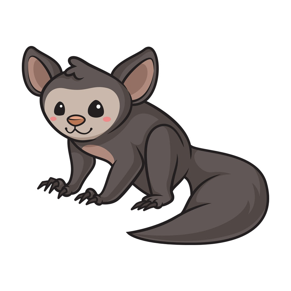 Chibi kawaii aye aye. PNG - JPG and vector EPS (infinitely scalable).