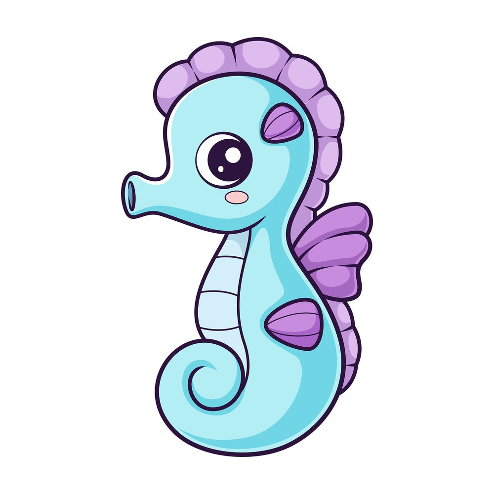 Baby seahorse. PNG - JPG and vector EPS (infinitely scalable).