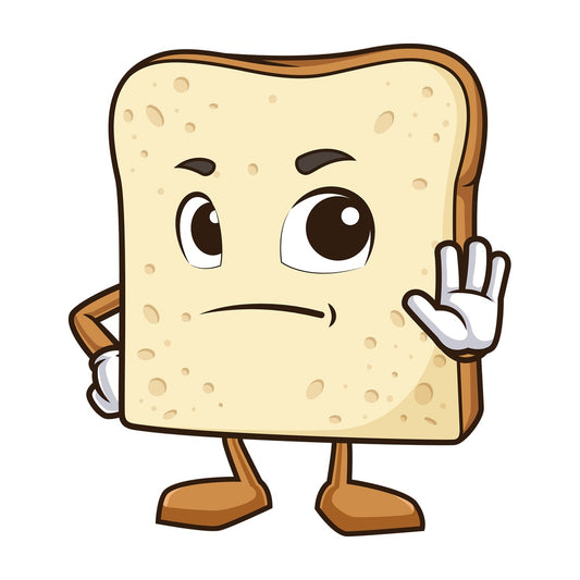 Toast bread stop sign. PNG - JPG and vector EPS (infinitely scalable).