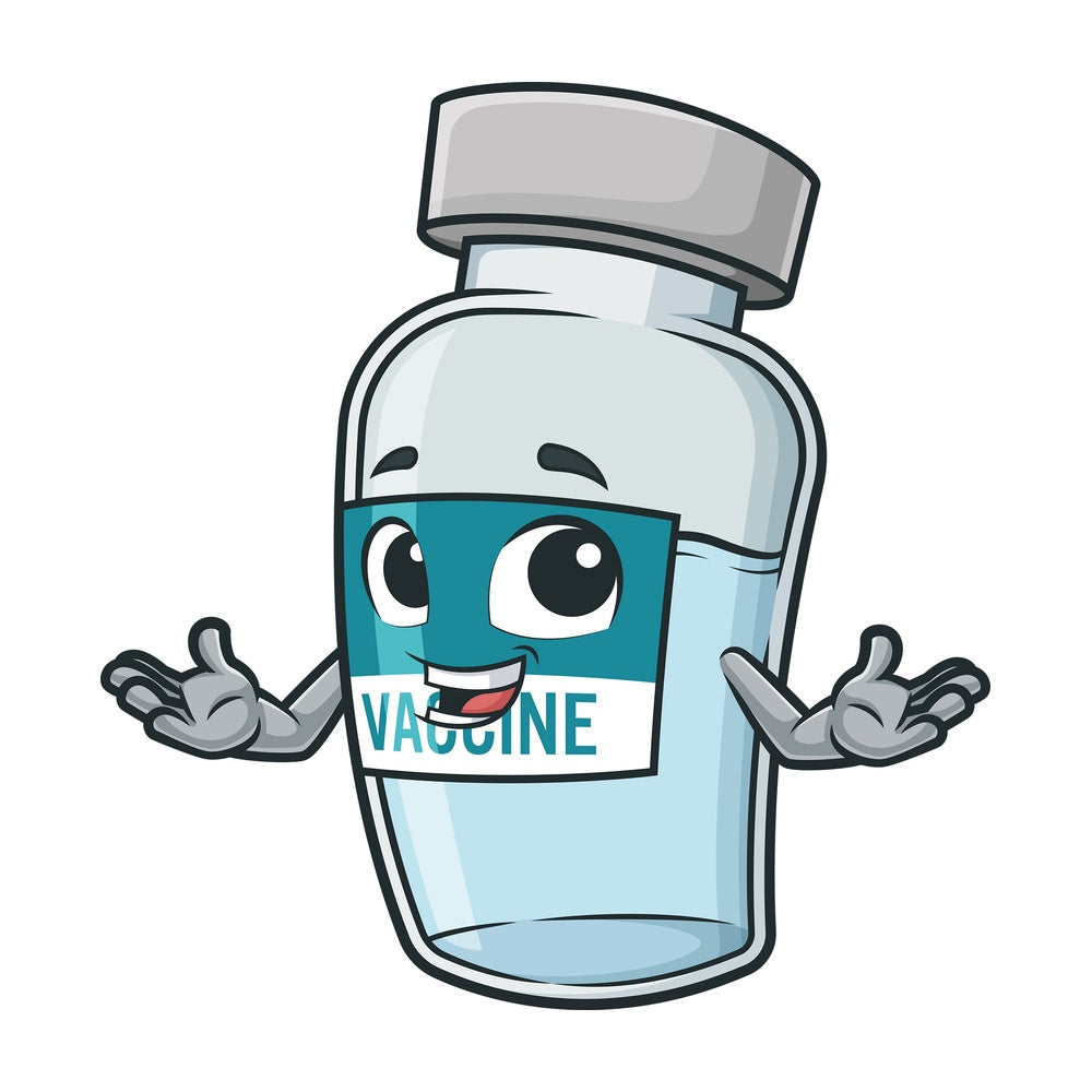 Welcoming vaccine vial. PNG - JPG and vector EPS (infinitely scalable).
