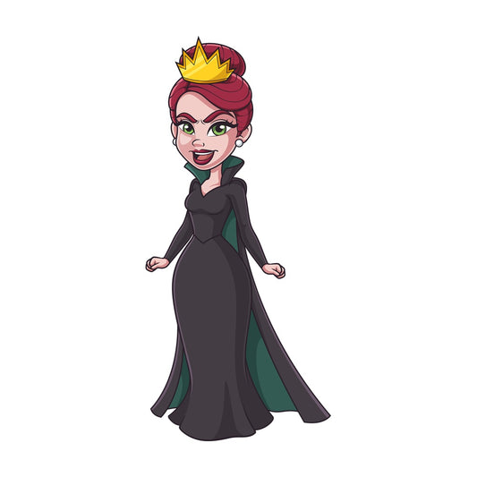 Mad evil queen. PNG - JPG and vector EPS (infinitely scalable).