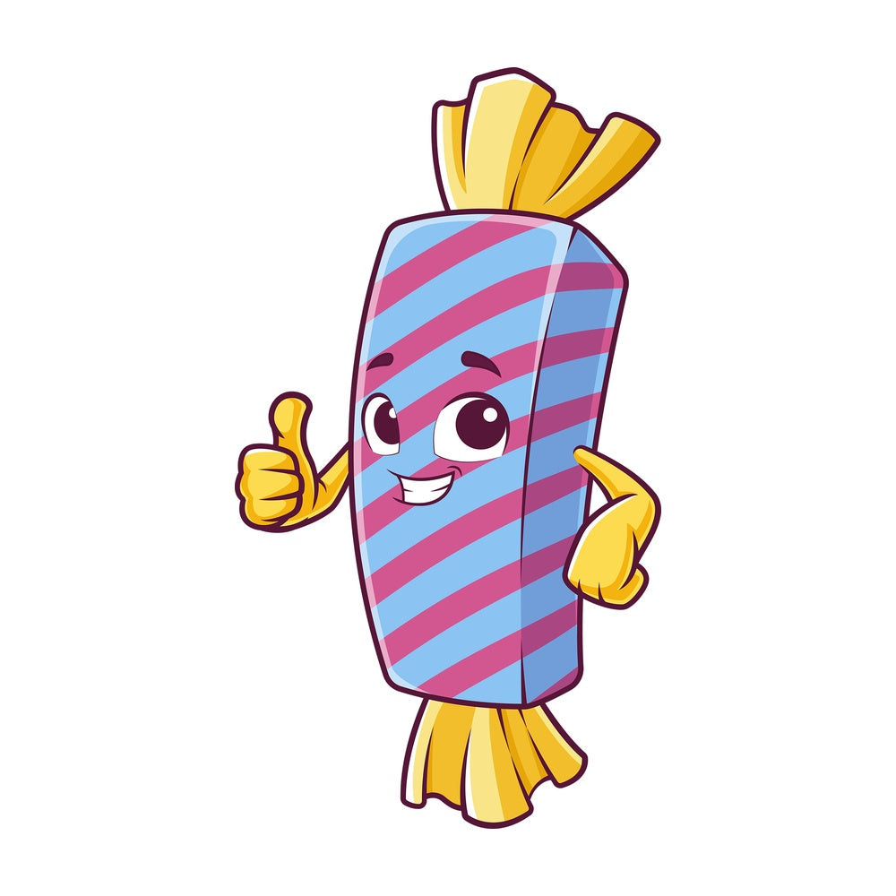 Candy thumbs up. PNG - JPG and vector EPS (infinitely scalable).