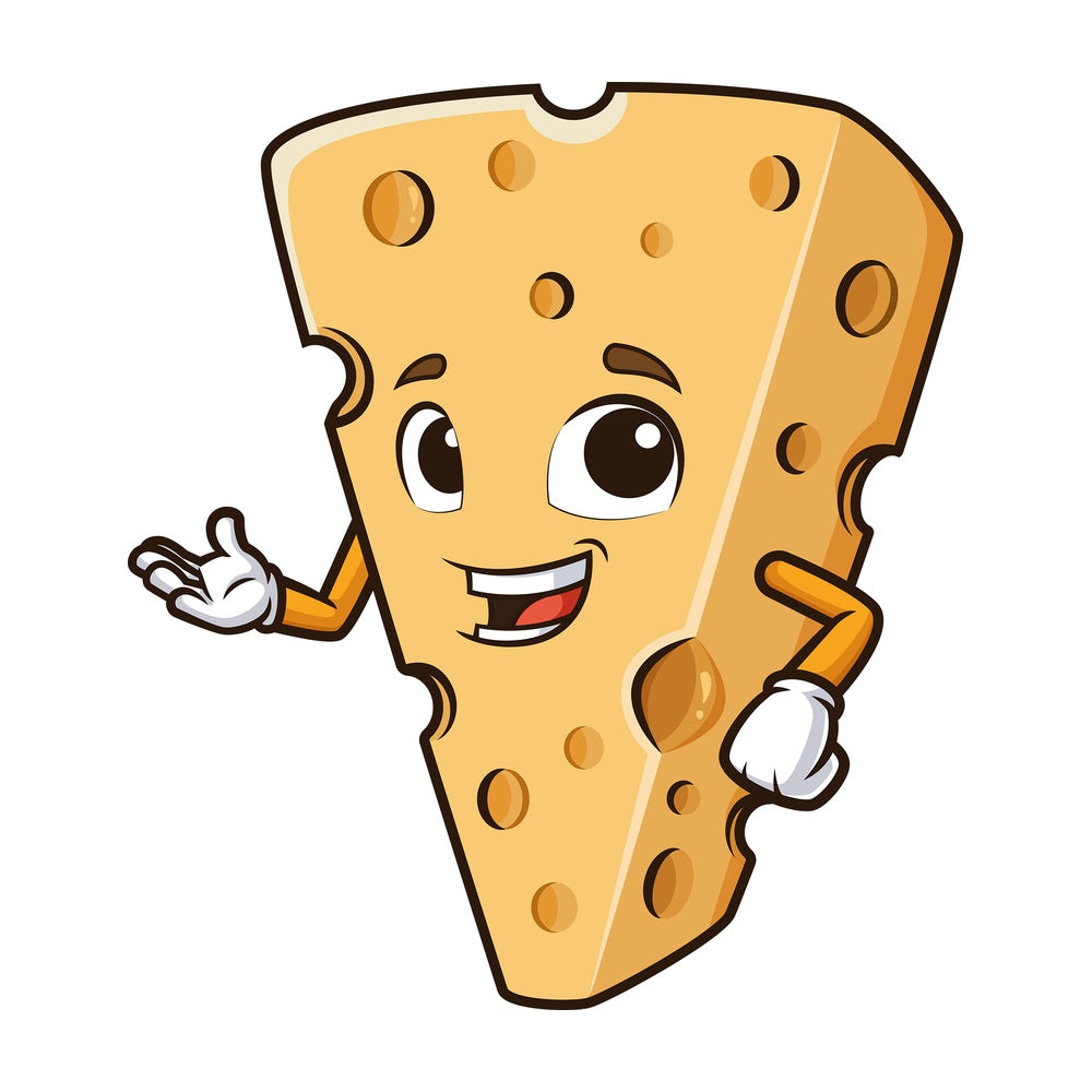 Cheese talking. PNG - JPG and vector EPS (infinitely scalable).