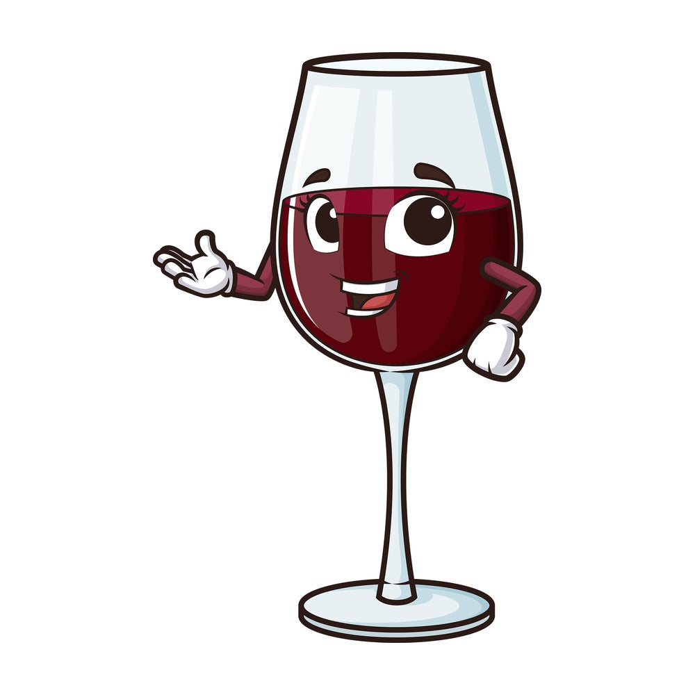 Wine glass talking. PNG - JPG and vector EPS (infinitely scalable).