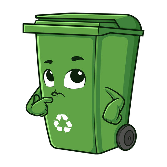 Trash bin thinking. PNG - JPG and vector EPS (infinitely scalable).