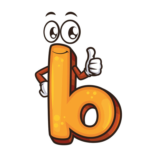 Lowercase letter b. PNG - JPG and vector EPS file formats (infinitely scalable). Image isolated on transparent background.