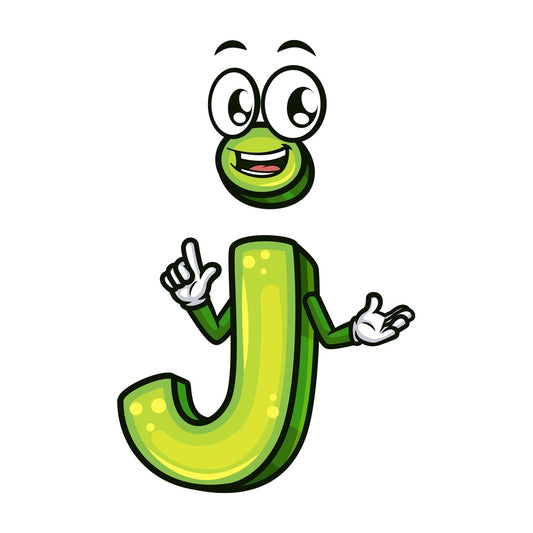 Lowercase letter j. PNG - JPG and vector EPS file formats (infinitely scalable). Image isolated on transparent background.