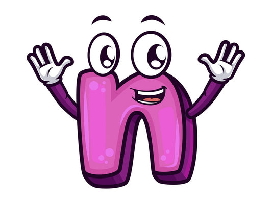 Lowercase letter n. PNG - JPG and vector EPS file formats (infinitely scalable). Image isolated on transparent background.