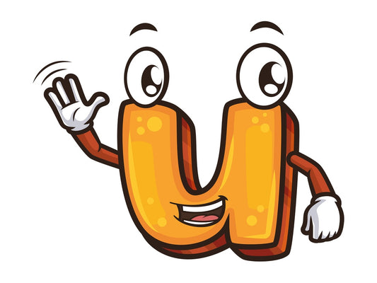Lowercase letter u. PNG - JPG and vector EPS file formats (infinitely scalable). Image isolated on transparent background.