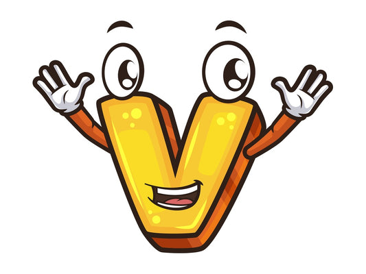 Lowercase letter v. PNG - JPG and vector EPS file formats (infinitely scalable). Image isolated on transparent background.