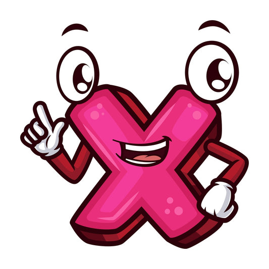 Lowercase letter x. PNG - JPG and vector EPS file formats (infinitely scalable). Image isolated on transparent background.
