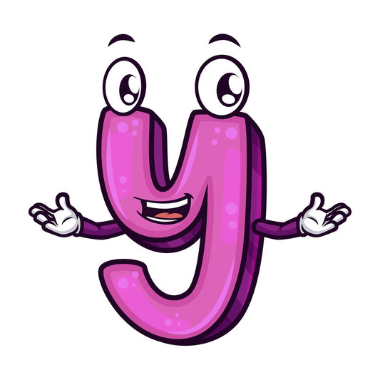 Lowercase letter y. PNG - JPG and vector EPS file formats (infinitely scalable). Image isolated on transparent background.