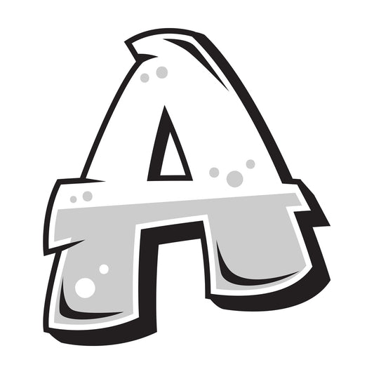 Graffiti letter a. PNG - JPG and vector EPS file formats (infinitely scalable). Image isolated on transparent background.