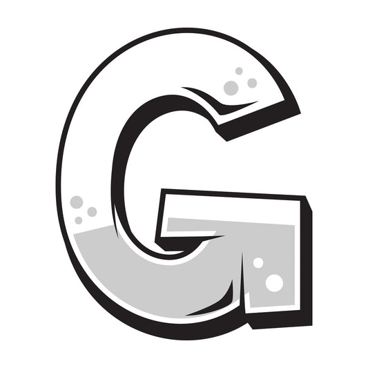 Graffiti letter g. PNG - JPG and vector EPS file formats (infinitely scalable). Image isolated on transparent background.