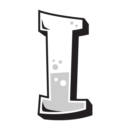 Graffiti letter i. PNG - JPG and vector EPS file formats (infinitely scalable). Image isolated on transparent background.
