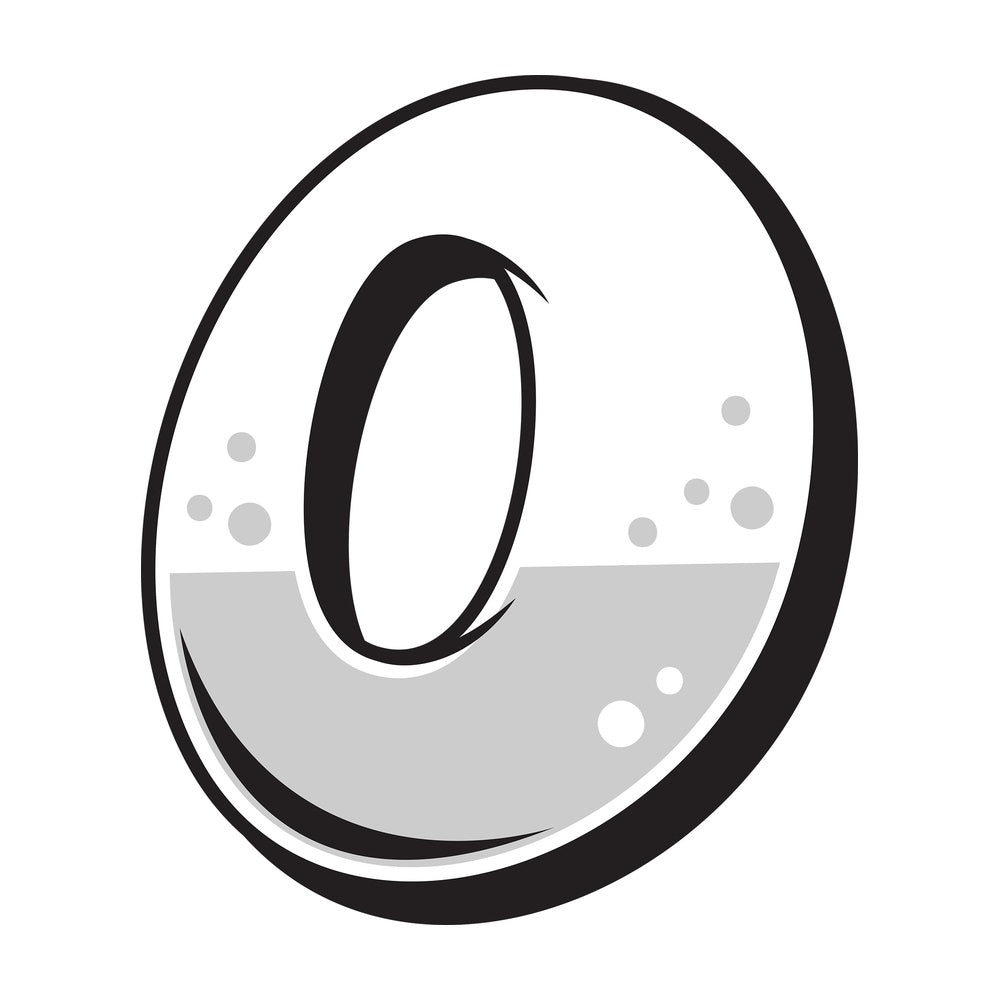 Graffiti letter o. PNG - JPG and vector EPS file formats (infinitely scalable). Image isolated on transparent background.