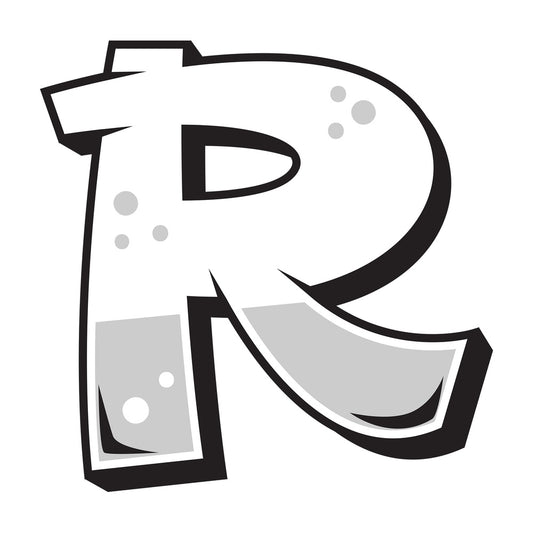 Graffiti letter r. PNG - JPG and vector EPS file formats (infinitely scalable). Image isolated on transparent background.
