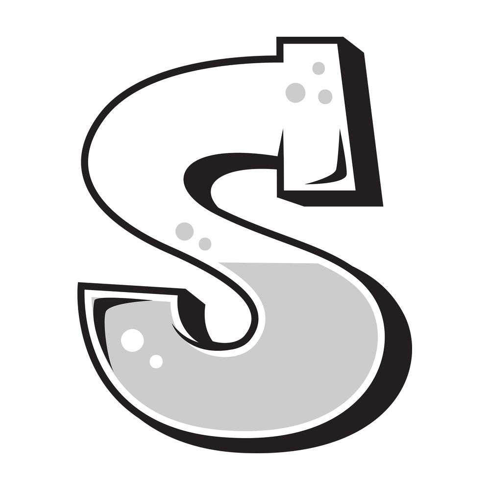 Graffiti letter s. PNG - JPG and vector EPS file formats (infinitely scalable). Image isolated on transparent background.