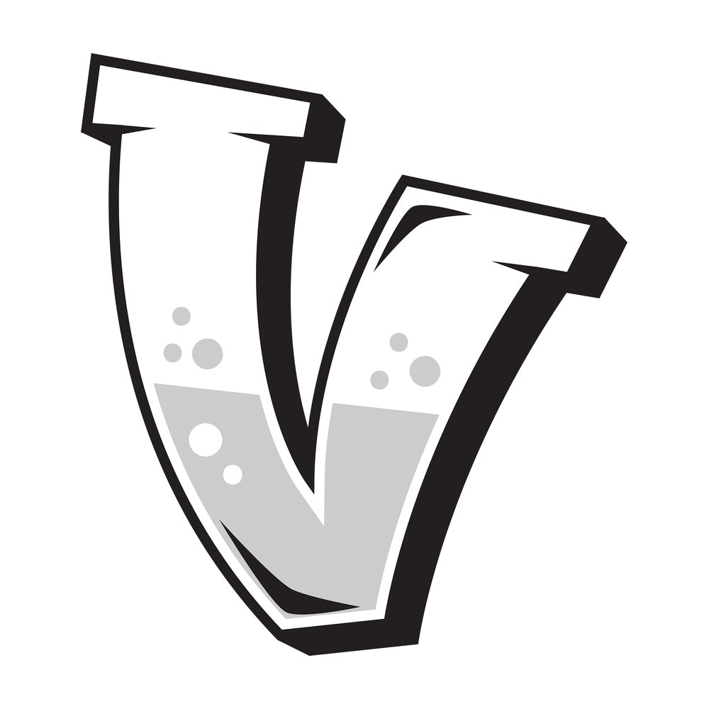 Graffiti letter v. PNG - JPG and vector EPS file formats (infinitely scalable). Image isolated on transparent background.