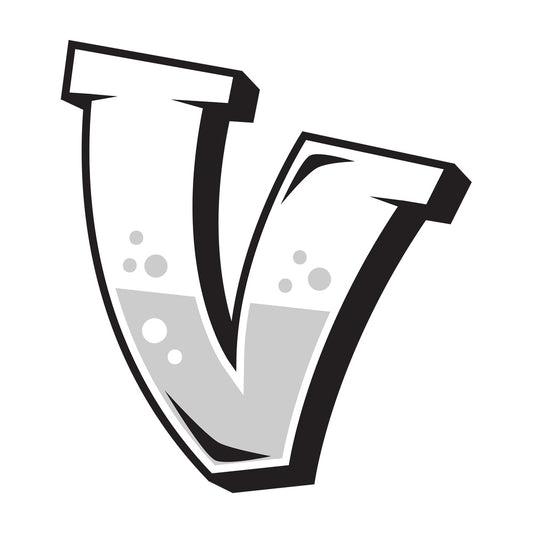 Graffiti letter v. PNG - JPG and vector EPS file formats (infinitely scalable). Image isolated on transparent background.