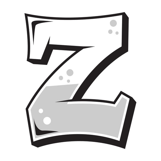 Graffiti letter z. PNG - JPG and vector EPS file formats (infinitely scalable). Image isolated on transparent background.