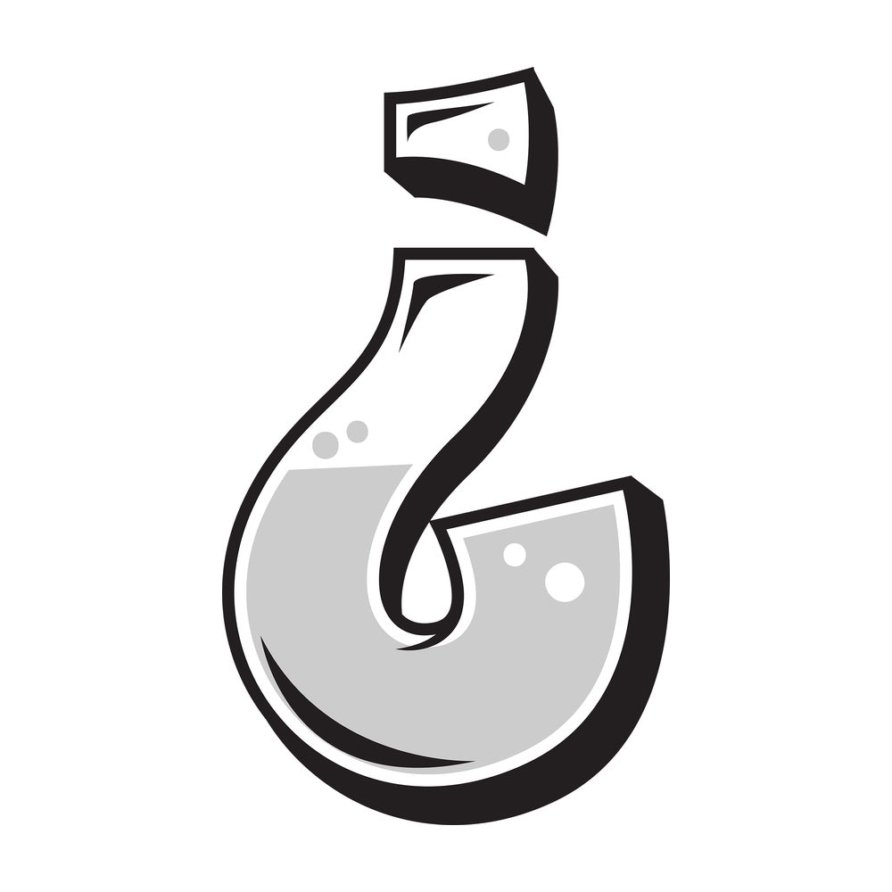 Graffiti inverted question mark. PNG - JPG and vector EPS file formats (infinitely scalable). Image isolated on transparent background.