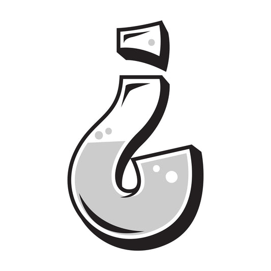 Graffiti inverted question mark. PNG - JPG and vector EPS file formats (infinitely scalable). Image isolated on transparent background.