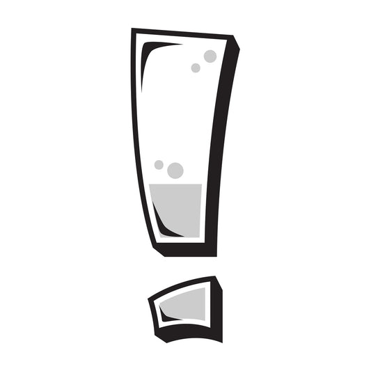 Graffiti exclamation mark. PNG - JPG and vector EPS file formats (infinitely scalable). Image isolated on transparent background.