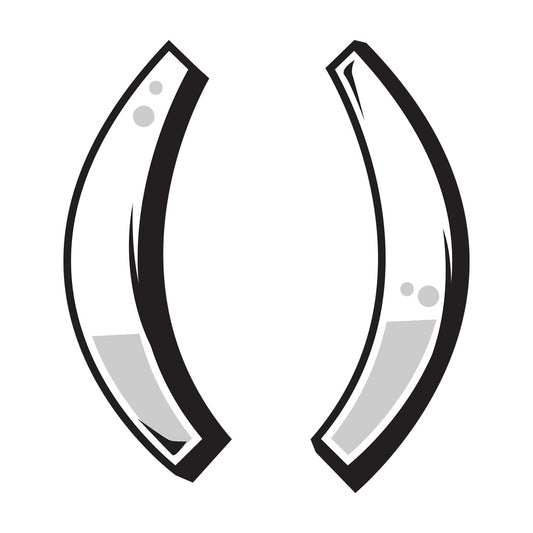 Graffiti round brackets. PNG - JPG and vector EPS file formats (infinitely scalable). Image isolated on transparent background.