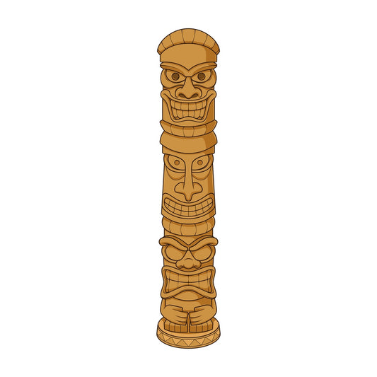 Tiki totem. PNG - JPG and vector EPS (infinitely scalable).